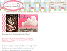 Tablet Screenshot of modernsugar.com